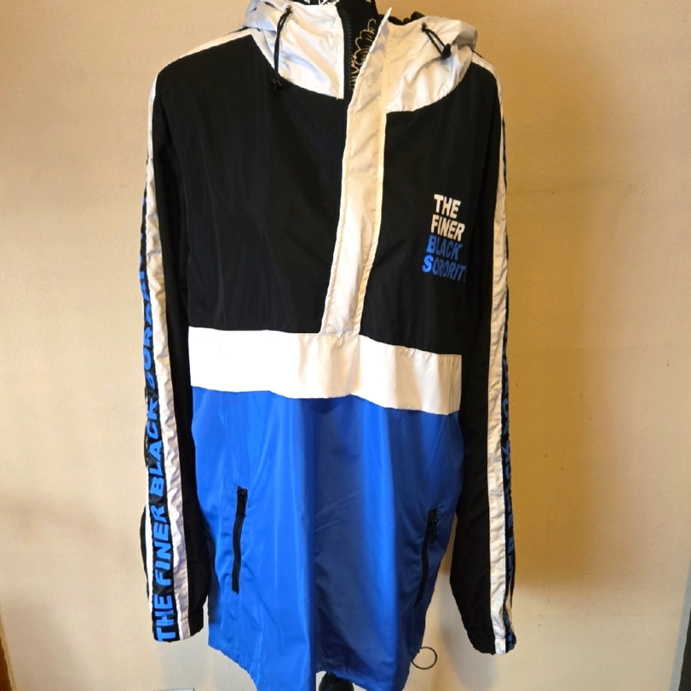 Womens Zeta Phi Beta Black and Blue Jacket